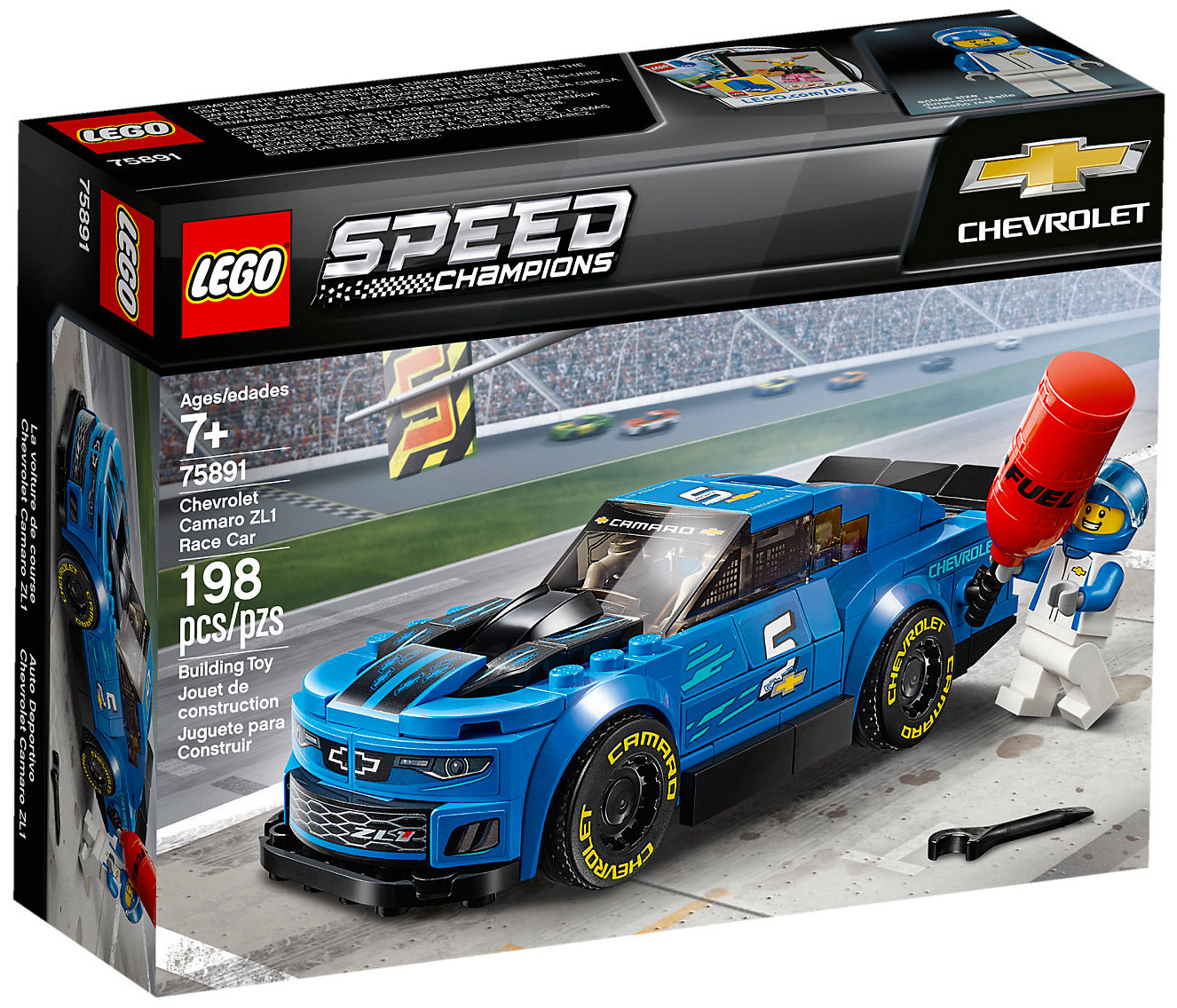 LEGO Speed Champions 75891 pas cher, La voiture de course Chevrolet