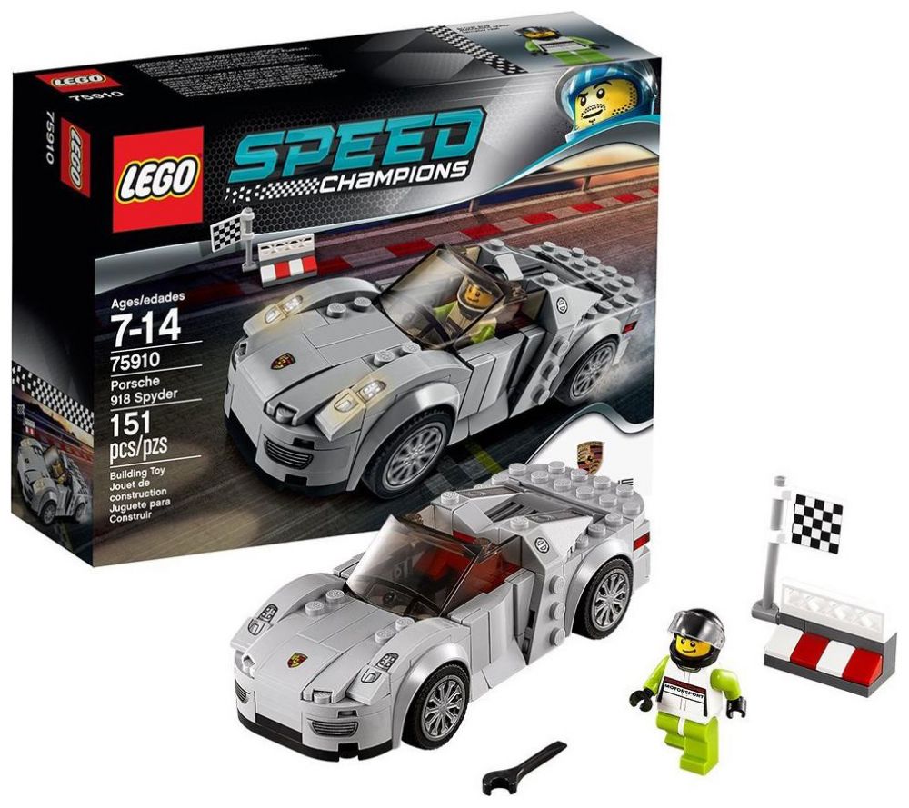 LEGO Speed Champions 75910 pas cher, Porsche 918 Spyder
