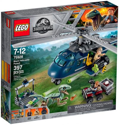 LEGO Jurassic World 75928 La poursuite en hélicoptère de Blue