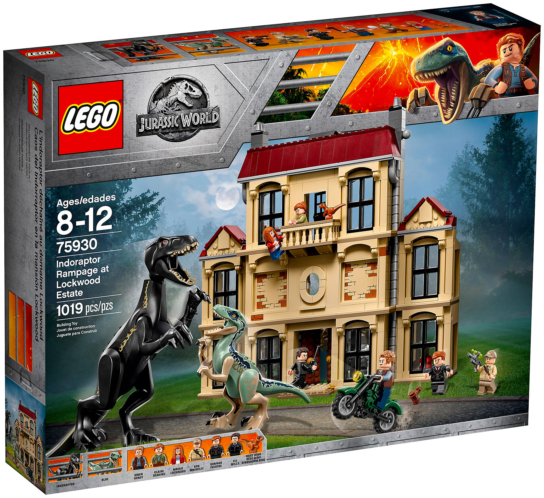 LEGO Jurassic World 75930 pas cher, La fureur de Indoraptor à