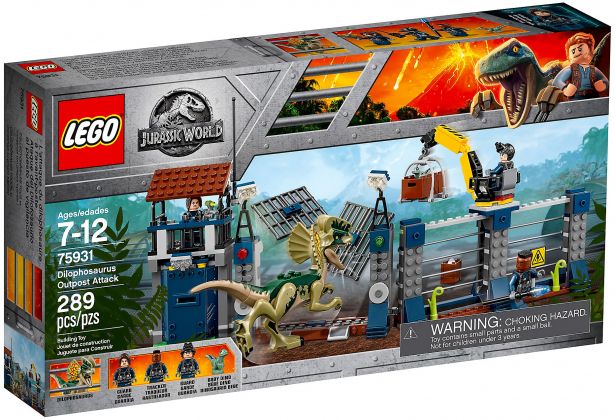 LEGO Jurassic World 75931 L'attaque de l'avant-poste par le Dilophosaurus