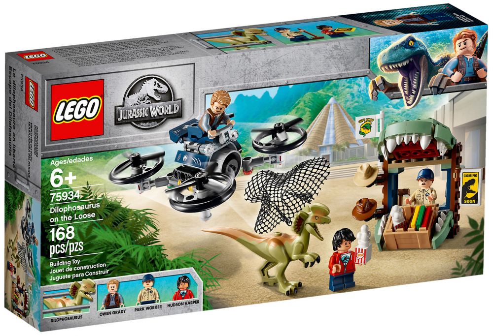 LEGO Jurassic World 75934 pas cher, Dilophosaure en liberté