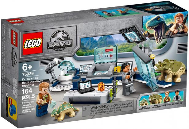 LEGO Jurassic World 75939 Le labo de Dr Wu : l'évasion des bébés dinosaures