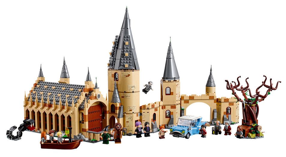 la grande salle du chateau harry potter lego