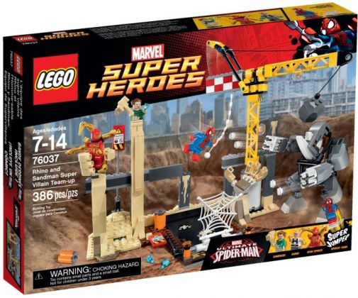 LEGO Marvel 76037 L'équipe de super vilains de Rhino et l'homme-sable