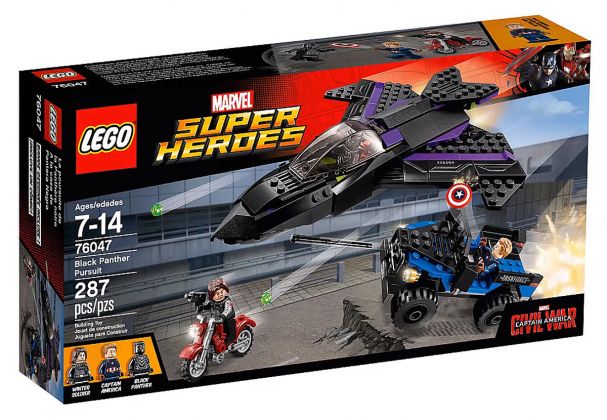 LEGO Marvel 76047 La poursuite de la Panthère noire