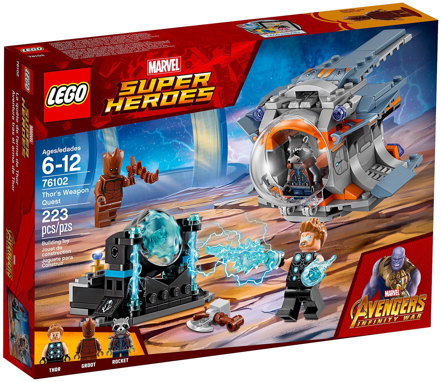 LEGO Marvel Super Heroes 76102 pas cher - À la recherche LEGO Marvel Super Heroes 76102 pas cher - À la recherche