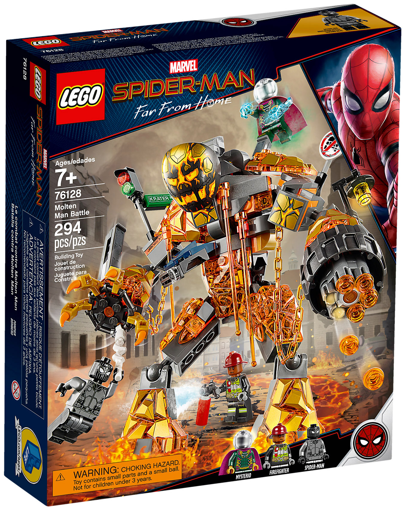 LEGO Marvel 76128 pas cher, Spider man et la bataille de l'Homme de métal
