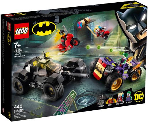 LEGO DC Comics 76159 La poursuite du Joker en moto à 3 roues