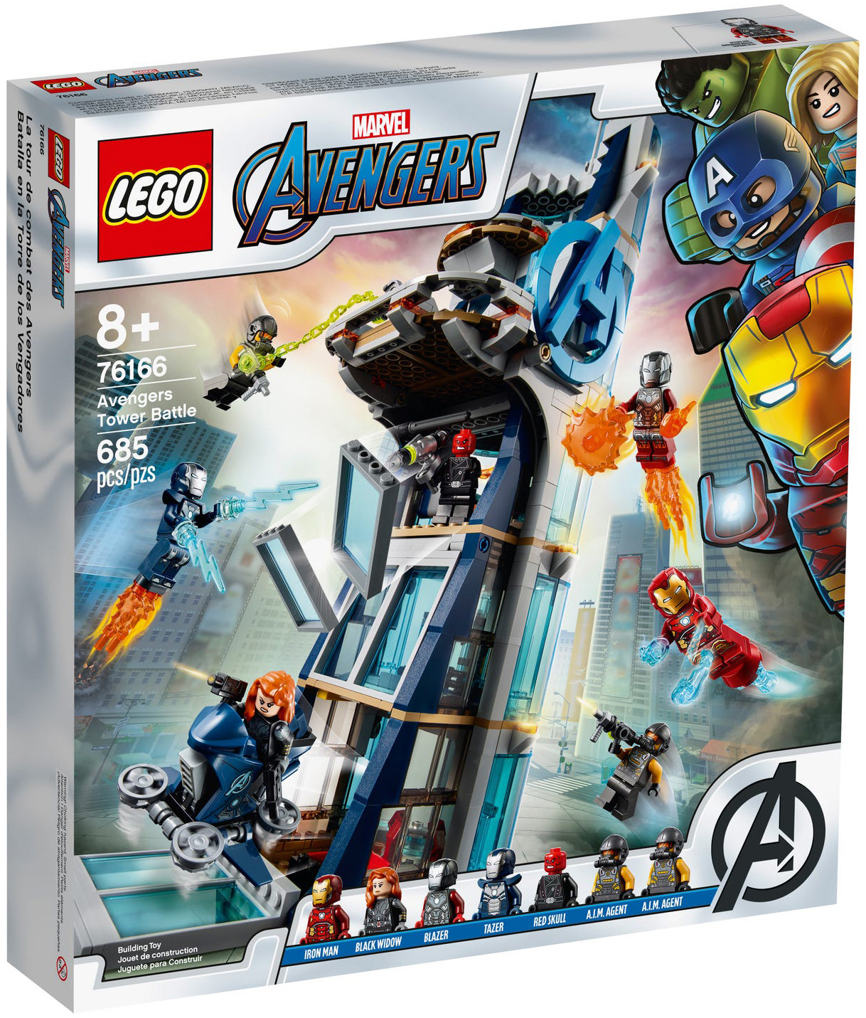 LEGO Marvel 76166 pas cher La tour de combat des Avengers