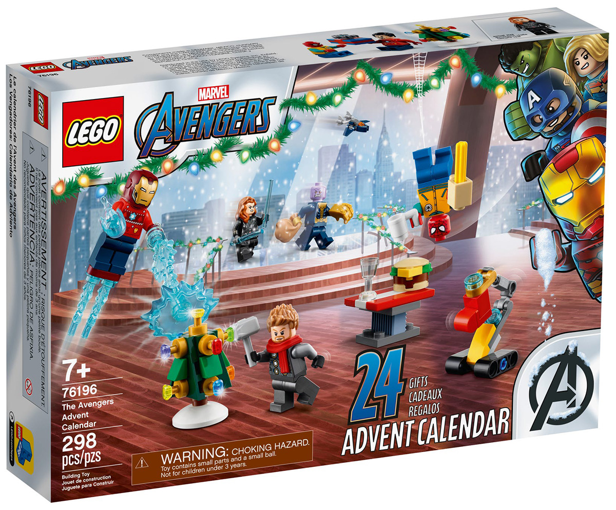 LEGO Marvel 76196 pas cher, Le calendrier de l’Avent des Avengers 2021
