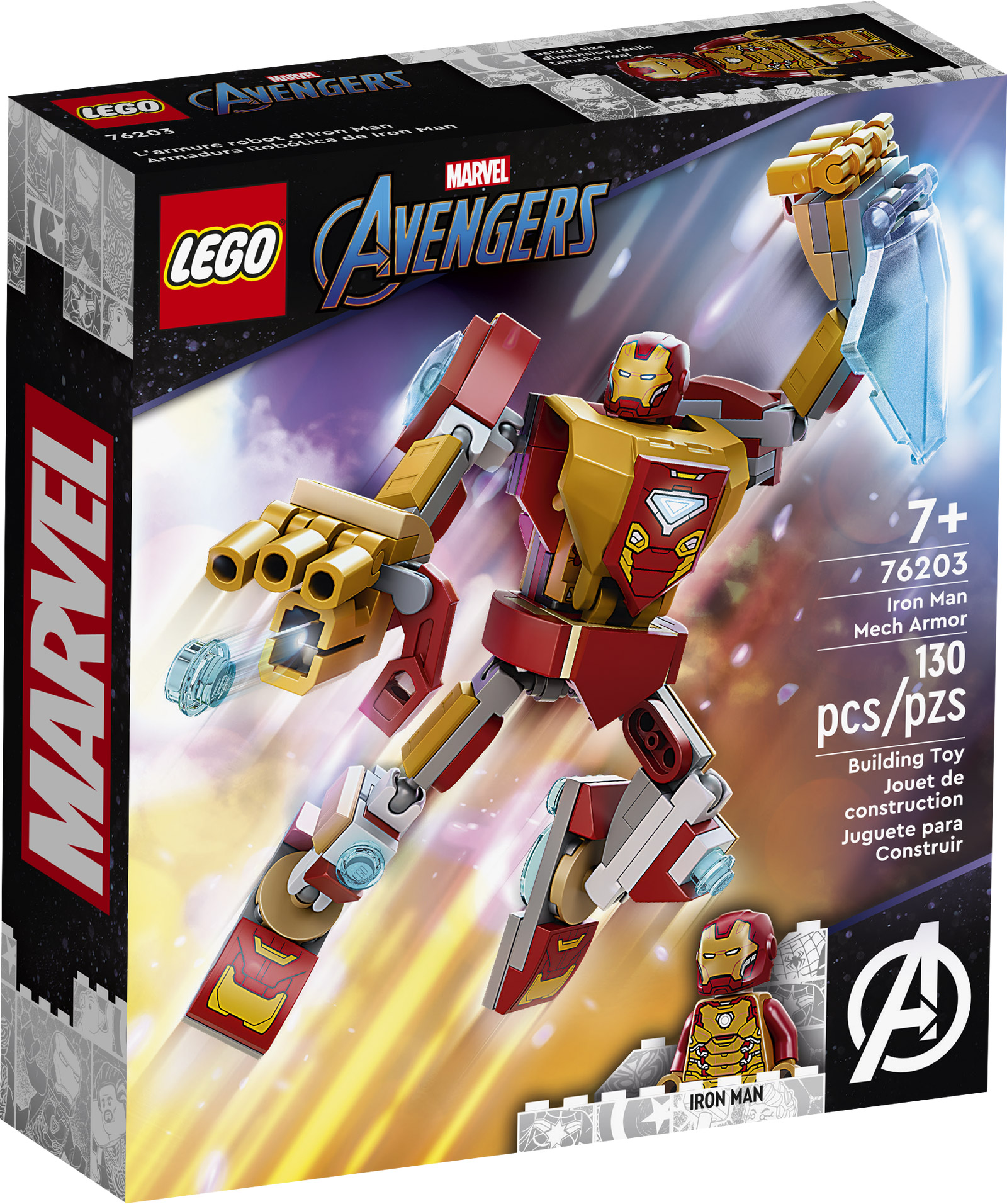 LEGO 76140 Marvel Super Heroes Le Robot d’Iron Man, Figurine de Combat pour  Enfants de 6 Ans et Plus