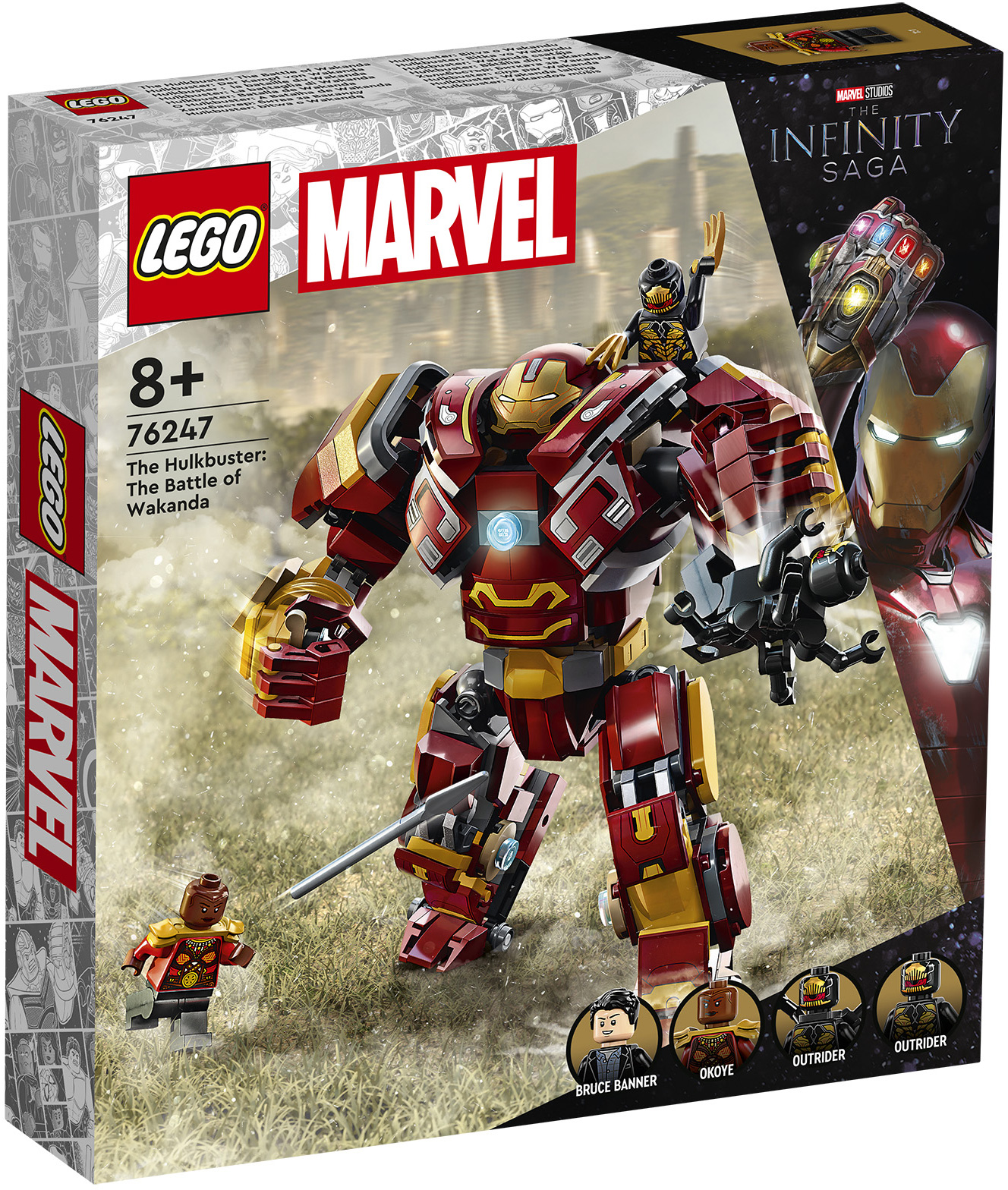 hulkbuster spielzeug LEGO Marvel 76247 pas cher, Hulkbuster : la bataille du Wakanda