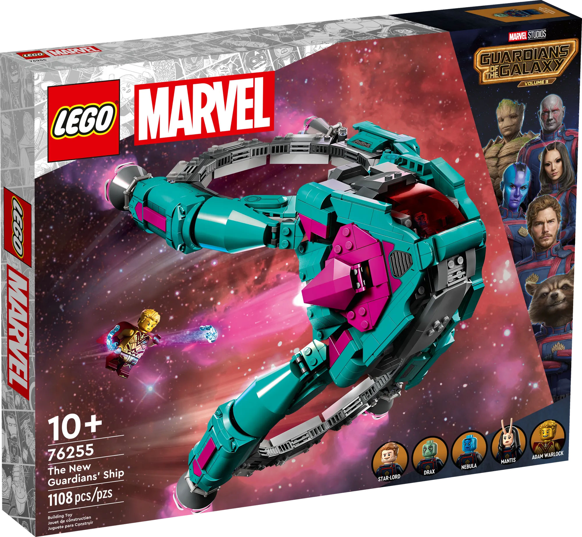 LEGO Marvel 76255 pas cher, Le nouveau vaisseau des Gardiens