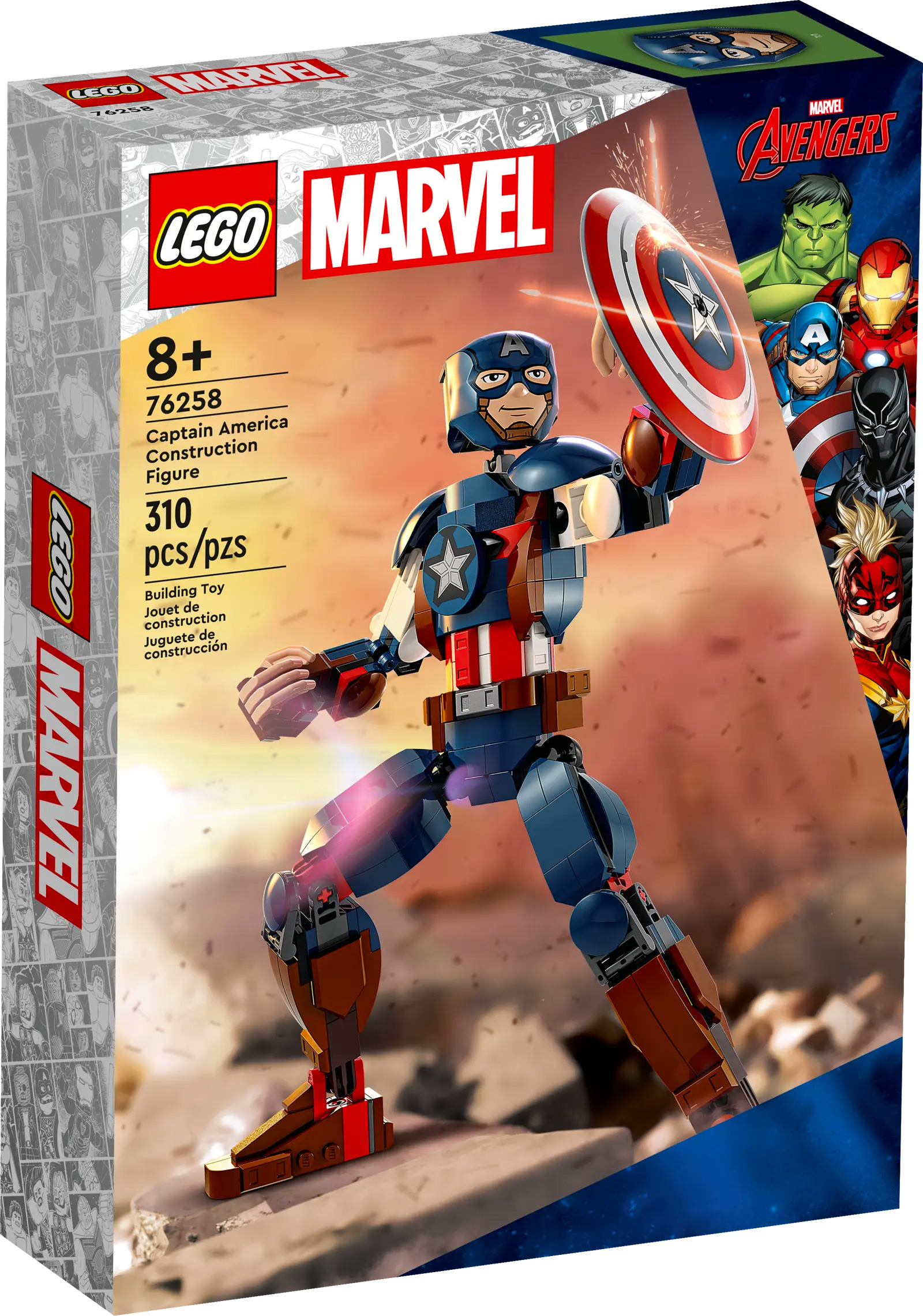 LEGO Marvel 76258 pas cher, La figurine de Captain America