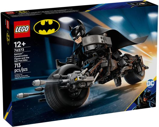 LEGO DC Comics 76273 La figurine de Batman à construire et la moto Bat-Pod