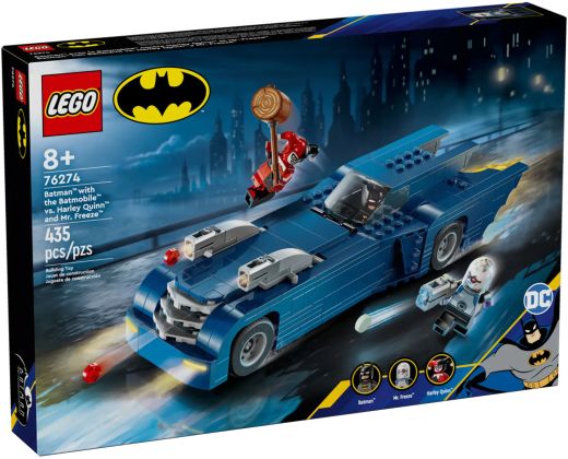 LEGO DC Comics 76274 Batman avec la Batmobile contre Harley Quinn et Mr. Freeze