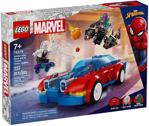 LEGO Marvel 76279 La voiture de course de Spider-Man contre le Bouffon Vert venomisé