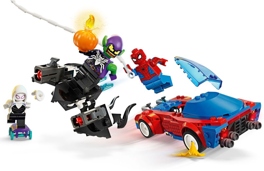 Lego - LEGO® Marvel 76279 La voiture de course de Spider Man contre le  Bouffon Vert venomisé - Briques Lego - Rue du Commerce