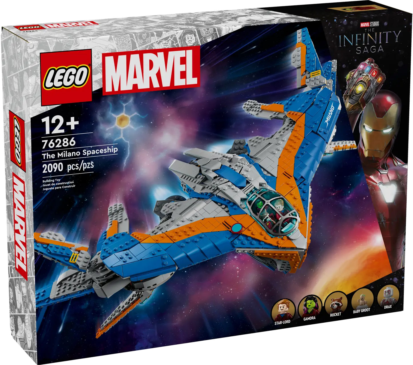 LEGO Marvel 76286 pas cher, Les Gardiens de la Galaxie : le vaisseau Milan