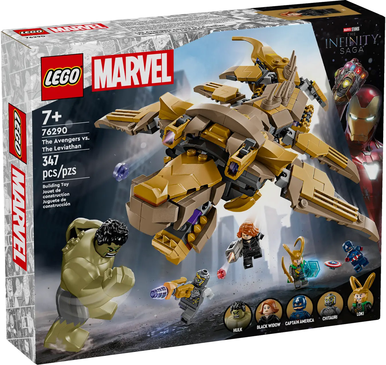 LEGO Marvel 76290 pas cher, Les Avengers contre le Léviathan
