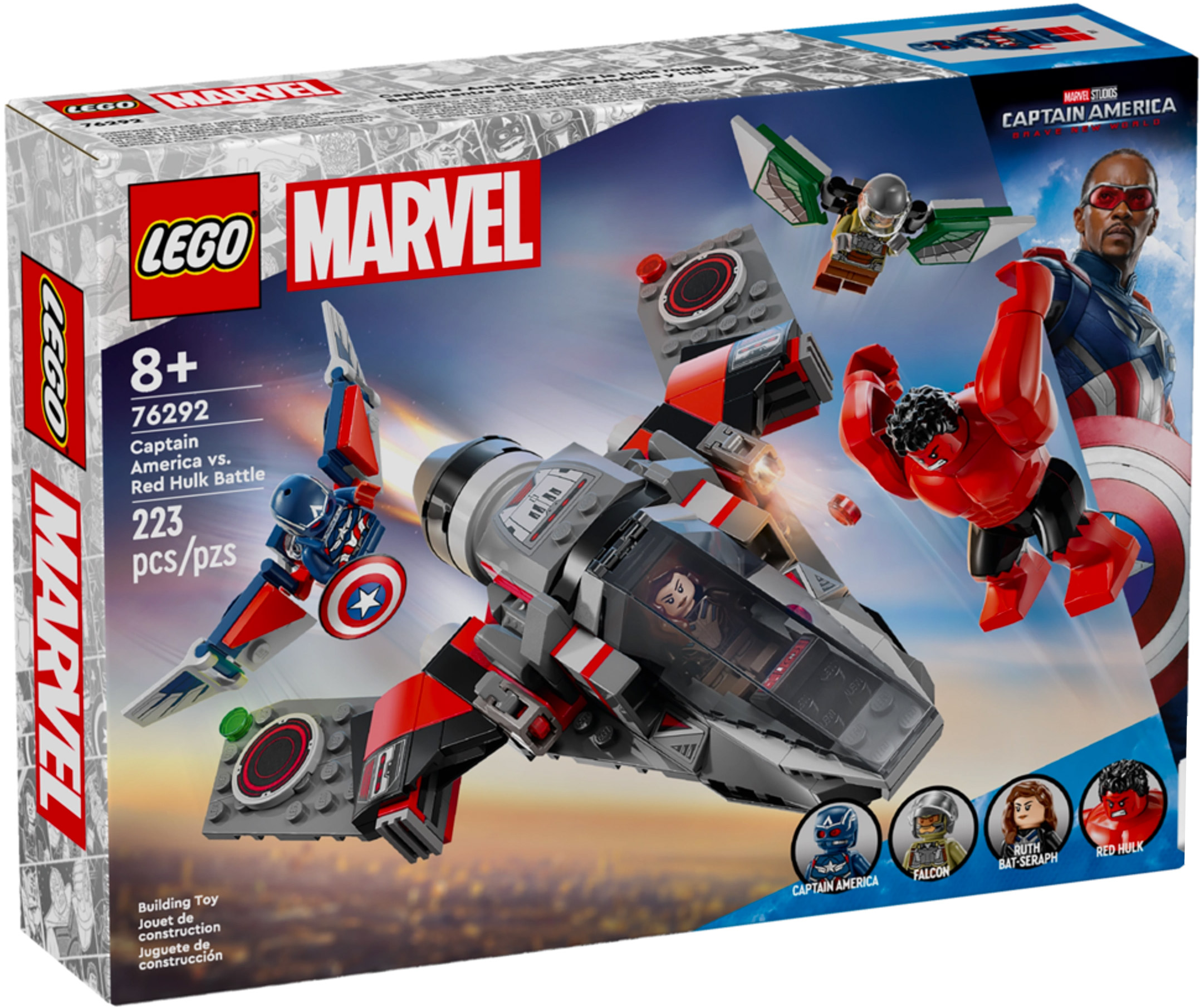 LEGO Marvel 76292 pas cher, Captain America vs Hulk rouge