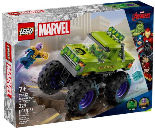 LEGO Marvel 76312 Le tout-terrain de Hulk contre Thanos