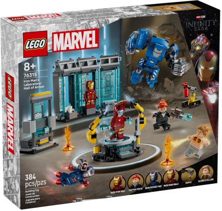 LEGO Marvel 76315 Le laboratoire d’Iron Man : la salle des armures