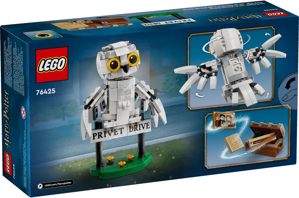 LEGO Harry Potter 76425 pas cher, Hedwige au 4 Privet Drive