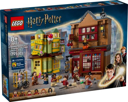 LEGO Harry Potter 76452 Magasin d'accessoires de Quidditch et marchand de glaces