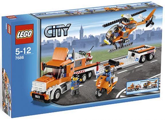 LEGO City 7686 Le transport de l'hélicoptère