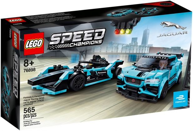 LEGO Speed Champions 76898 Formula E Panasonic Jaguar Racing GEN2 & Jaguar I-PACE eTROPHY