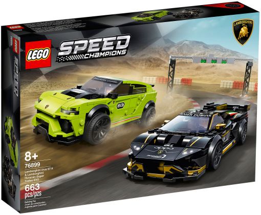 LEGO Speed Champions 76899 Lamborghini Urus ST-X & Lamborghini Huracán Super Trofeo EVO