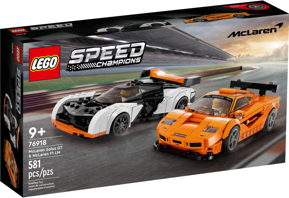 LEGO Speed Champions 76918 pas cher, McLaren Solus GT & McLaren F1 LM