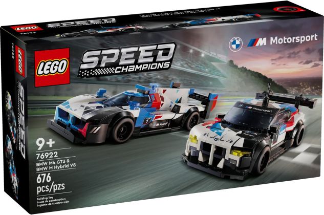 LEGO Speed Champions 76922 Voitures de course BMW M4 GT3 et BMW M Hybrid V8