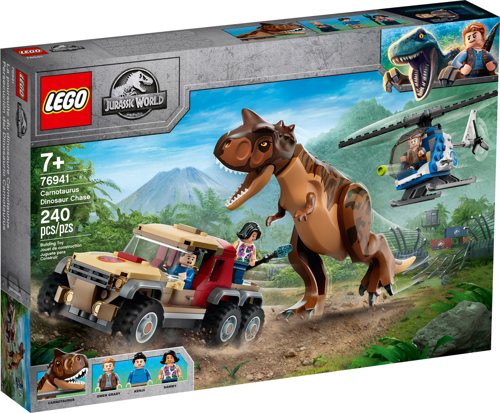 Lego Jurassic World La Colo Du Cretace LEGO Jurassic World 76941 pas cher, La chasse du Carnotaurus