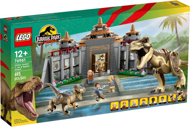 LEGO Jurassic World 76961 Le centre des visiteurs : l’attaque du T. rex et du vélociraptor