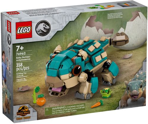 LEGO Jurassic World 76962 Bébé Bumpy, l’ankylosaure