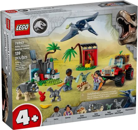 LEGO Jurassic World 76963 Le centre de sauvetage des bébés dinosaures