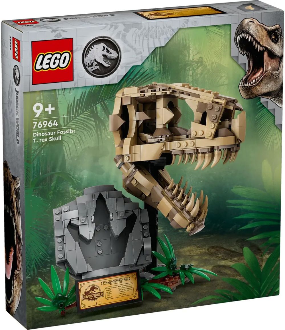 LEGO Jurassic World 76964 pas cher, Les fossiles de dinosaures : le crâne  du T. rex