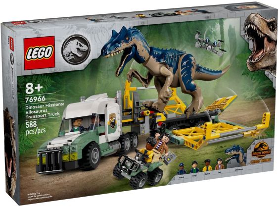 LEGO Jurassic World 76966 Missions dinosaures : le camion de transport de l’allosaure