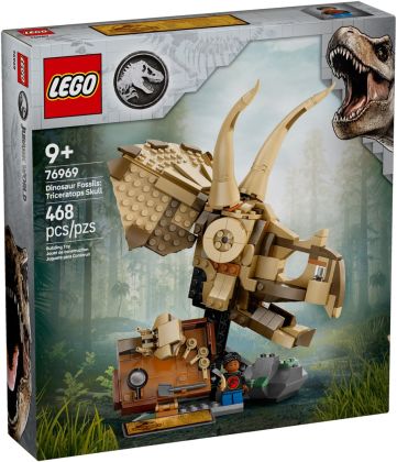 LEGO Jurassic World 76969 Les fossiles de dinosaures : le crâne du tricératops