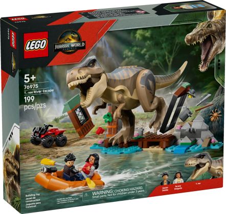LEGO Jurassic World 76975 Le T. rex et l’évasion sur la rivière