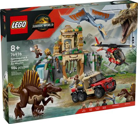 LEGO Jurassic World 76976 Mission aérienne avec le spinosaure et le quetzalcoatlus