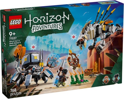 LEGO Horizon Adventures 77037 Aloy et Varl contre Testudien et Dents de scie