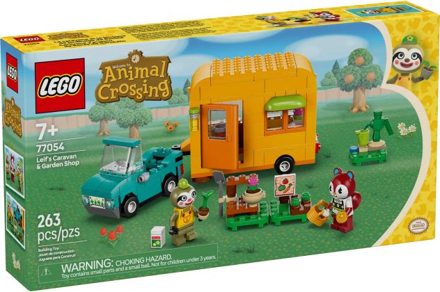 LEGO Animal Crossing 77054 Caravane et stand de jardinage de Racine