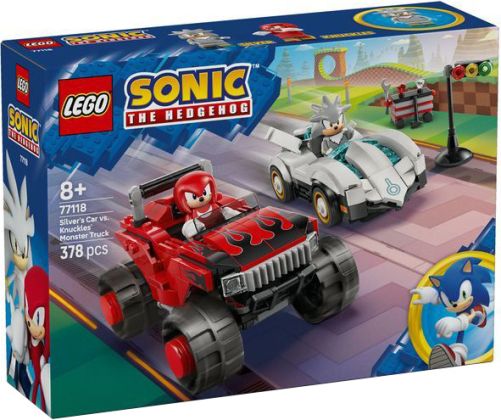 LEGO Sonic The Hedgehog 77118 Silver's Car vs. Knuckles Monster Truck
