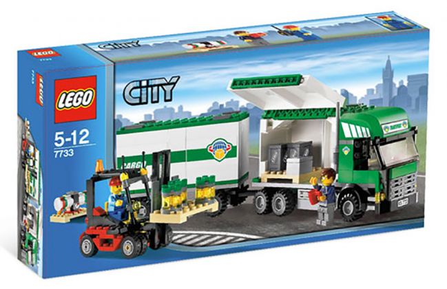LEGO City 7733 Le camion et son chariot élévateur