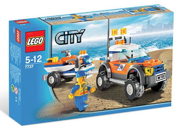 LEGO City 7737 Le 4x4 et le scooter des mers des garde-côtes