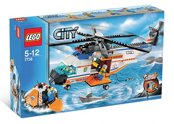 LEGO City 7738 L'hélicoptère et le canot de sauvetage des garde-côtes